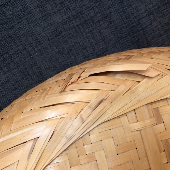 BAMBU Double Wall oval Nesting BASKETS - Set of 3 Large 16 x 12 x 3.5” FARMHOUSE - Picture 13 of 16